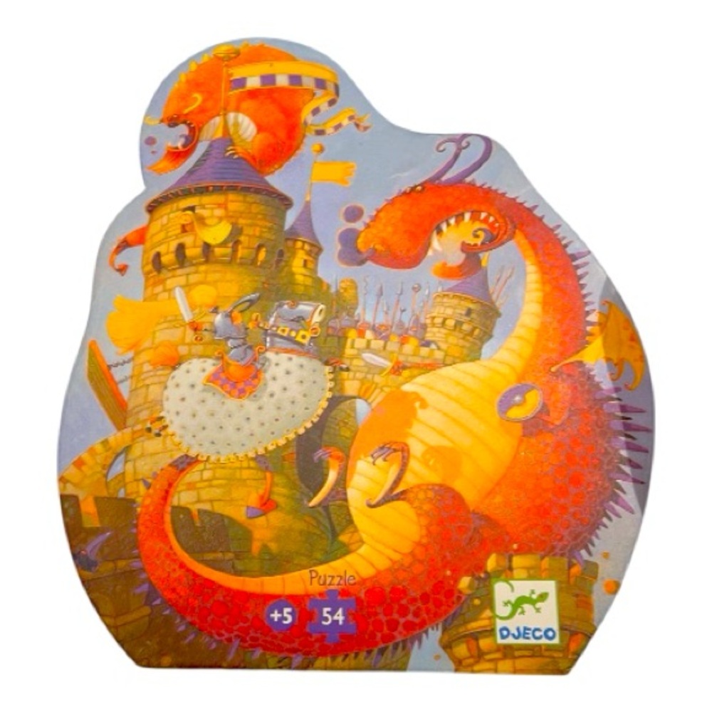 Crocodile Creek-Djeco Vibrant Dragon Castle 54 piece Puzzle ages 5+ - Picture 2 of 3